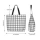 thumbnail image 5 of Fotbe Gray Checkboard Bolsa Tote Estética de Lona con Estampado para Mujer - Bolsa Reutilizable de Hombro Casual para Vacaciones, Compras, Trabajo y Gimnasio, 5 of 8