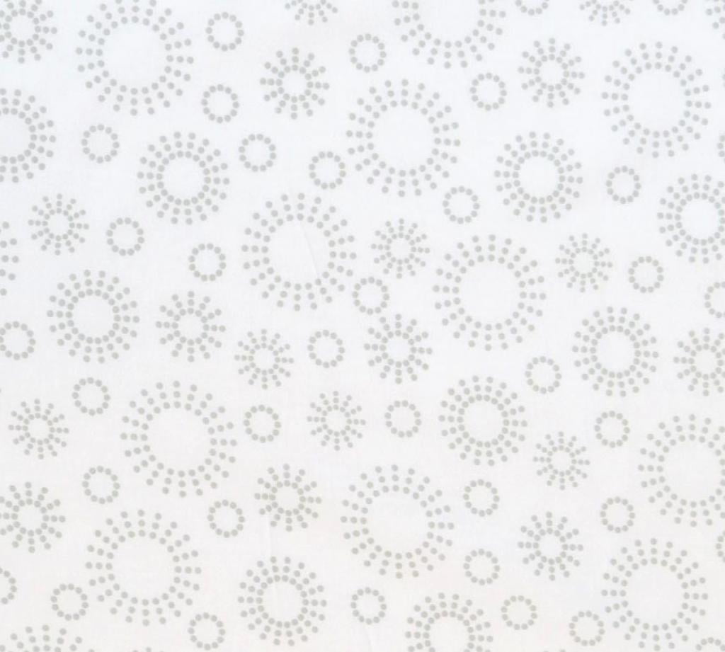 SheetWorld 100% Cotton Percale Extra Deep Fitted Portable Mini Crib Sheet 24 x 38 x 5.5, Grey Dot Circles