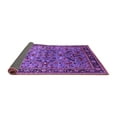 thumbnail image 2 of Ahgly Company Indoor Round Oriental Purple Industrial Area Rugs, 4' Round, 2 of 4
