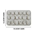 thumbnail image 2 of FastXmas Easter Egg Silicone Molds 18-Cavity Half Egg and Bunny Baking Mould for DIY Cake Decoration, Candy Chocolate, Pastry, Muffin, Bread, Ice(11.4 x 6.7 Inch), 2 of 5