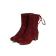 thumbnail image 5 of New Women Breckelles Houston-13 Faux Suede Round Toe Drawstring Boot, 5 of 6