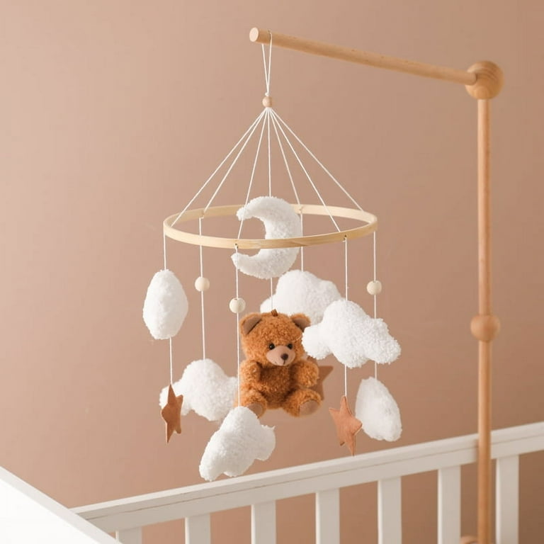 Mobile à Suspendre Pour Berceau De Bébé, Fleurs Et Abeilles Bohème Avec Clochette, Jouet Apaisant Couleur Cognition Visuelle Pour Chambre De Bébé, Décoration De Chambre D'enfant