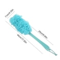 thumbnail image 4 of Cateissary Depurador de espalda para baño, mango largo, exfoliante, cepillo de ducha para fregar la piel, masajeador de limpieza de espuma para baño, Juegos de accesorios de baño Azul Cateissary HA059533-01, 4 of 6