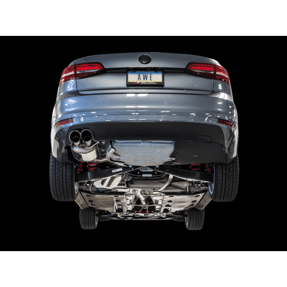 AWE Tuning 09-14 Volkswagen Jetta MK6 1.4T Touring Edition Exhaust with Chrome Silver Tips