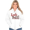 thumbnail image 3 of Let's Roll Cute Vintage Tootsie Candy Zip Up Hoodie Men's Women's Brisco Brands M, 3 of 6