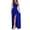 Blue, variant on Ichuanyi Woman Dress, Summer Women's Summer Sexy Solid Slimming Slit One Shoulder Sleeveless High Waist Long Dresses
