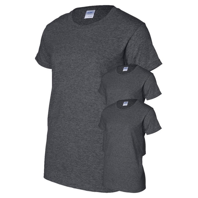 Gildan T-Shirt Sans Coutures Prélavé pour Femmes, Lot de 3