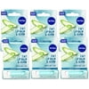 6 Pack - Nivea 2in1 Lip Balm & Scrub Super Soft Lips, Aloe Vera + Vitamin E, 0.17 oz (4.8 g)