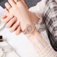 thumbnail image 4 of Nuevo reloj de mujer Diamond Steel Band Waterproof Gypsophila Reloj de mujer Sincero Electrónica, 4 of 5