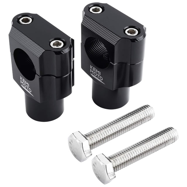 Elevadores de manillar de motocicleta KEMIMOTO de aleación de aluminio de 25 mm