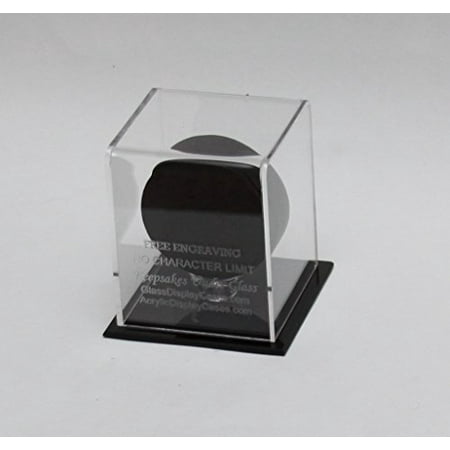 Hockey Puck Personalized Laser Etched - Engraved Acrylic Display Case - Custom Stand