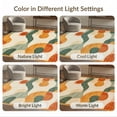 thumbnail image 7 of ODIKA 2'x3' Washable Doormat Non-Slip, Low Pile Orange Sage Burnt Swirl Abstract Geometric Wavy Stripe Creamy for Entryway, Kitchen, Laundry Room, 7 of 7