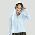 thumbnail image 5 of YueHuiYing Women's UPF 50+ Sun Protection Hoodie Jacket Lightweight Full Zip Athletic Jacket Long Sleeve Shirt with Pockets, 5 of 6