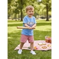 thumbnail image 4 of BemeyourBBs Toddler Baby Boy Baseball Outfits Infant Boys Summer Clothes Letter Baseball Embroidery Short Sleeve T Shirt and Plaid Shorts Set, 4 of 9