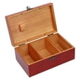 thumbnail image 4 of Caja de costura de madera, portaherramientas de costura, vacía, retro, con compartimentos, regalo para Rojo, 4 of 9