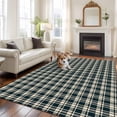 thumbnail image 2 of 8'x10' Area Rugs, Green Beige Buffalo Plaid Indoor Outdoor Area Rug for Living Room Bedroom, Farmhouse Checkered Washable Bathroom Rugs Kitchen Floor Carpet Mats Home Decor Aesthetic, 2 of 8