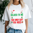 thumbnail image 3 of Being Related To Me Christmas, Funny Christmas TShirt, Santa Shirt, Vintage Holiday Tee, Merry Xmas Gift, Family Holiday Outfits, 3 of 5