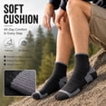 thumbnail image 4 of LWFBDTK Women Crew Athletic Socks, 5-Pairs, Cushioned Athletic Running Socks, Breathable Casual Long Socks, Size L (9-12.5), Gray, 4 of 7