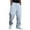 Light Gray, variant on WTOBBY Men's Baggy Stacked Sweatpants, Wide Leg Flared Joggers with Drawstring Waist, Streetwear Style Lounge Pants with Pockets for Men,Black L