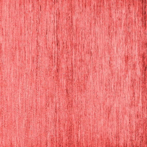 Ahgly Company Machine Washable Indoor Square Abstract Red Modern Area Rugs, 7' Square