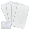 The Peanutshell 4 Pack Changing Pad Waterproof Liners for Baby Boy or Baby Girl