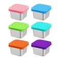 thumbnail image 1 of Storage Rack, Ongmies Snack Box Leakproof Small Food Containers with Silicone Lids Stackable Snack Pots for Kids Stainless Snack Containers Lunch Box for Kids School, Food Storage, 6X Snack Box, 1 of 9