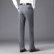thumbnail image 4 of Pantalones largos para hombre, lisos, informales, de negocios, con bolsillos, para exteriores, con botones y cremallera, de poliéster., 4 of 7