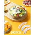 thumbnail image 3 of 100-500pcs Colored Plastic Wrap Cover, Polyethylene Plastic Bag Cover, Disposable Bowl Cover For Keeping Food Fresh And Safe, 3 of 4