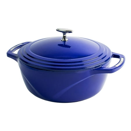 Lodge Cast Iron USA Enamel Dutch Oven  6 qt.  Blue