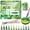 ACRYLIC GREEN, variant on Flysea 12PCS Acrylic Paint Markers, Soft Brush Art Pens for Rock Ceramic Wood Glass Painting, Drawing & Coloring