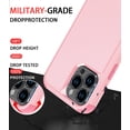 thumbnail image 2 of Diverbox for iPhone 13 Pro Max Case [Shockproof] [Dropproof] [Tempered Glass Screen Protector + Camera Lens Protector],Heavy Duty Protection Phone Case Cover for Apple iPhone 13 Pro Max (Pink), 2 of 7