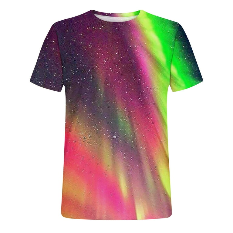 Sdeycui 3D Graphic T-Shirts for Mens Galaxy Solar System Planets