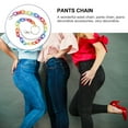 thumbnail image 3 of CIMAXIC 1pc Waist Chain Fashion Wasit Belt Chain Rainbow Color Waist ChainColorful,23.62"X0.39"X0.39", 3 of 5