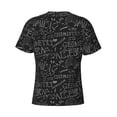 thumbnail image 6 of Vsdgher Black Scientific Print Men's Dry Fit Mesh Athletic Shirts Moisture Wicking Tennis T-Shirt Tops, 6 of 9