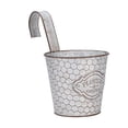 thumbnail image 1 of Vertical Ribbed Metal Wall Planter - While, 1 of 5
