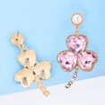 thumbnail image 5 of Fiaya Women Glitter Statement Shamrock Earrings, Vintage Fancy Cluster Crystal Drop Dangle Earrings, Fashion Jewelry Gift for Women (Pink), 5 of 8