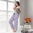 thumbnail image 5 of Salouo Swan With Stars Print Women's Pajama Pants Casual Loose Sweatpants PJs Flowy Pants Drawstring Palazzo for Women Wide Leg Pants Lounge Pajama -Medium, 5 of 8