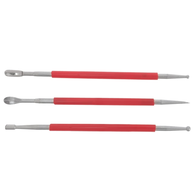 Shisuyan Ensemble d'Outils en Argile Réutilisables 3 Pcs Outils de Sculpture Professionnelle Kit d'Outils de Poterie