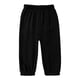 thumbnail image 4 of Niños pantalones niñas Color sólido suelto de ajuste casual deportivo cónico con bolsillos laterales cintura Niños niñas vestido pantalones, 4 of 8