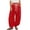 Red -AO17, variant on Womens Linen Balloon Pants Lightweight Drawstring Baggy Pants with Pockets Summer Beach Trousers 2026 Orange S