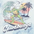 thumbnail image 2 of Men's Teenage Mutant Ninja Turtles Retro Cowabunga Michelangelo  Graphic Tee White/Blue Small, 2 of 4