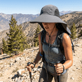 thumbnail image 5 of Loritta Outdoor Sun Hats for Women, Wide Brim UPF Protection Summer Garden Fishing Hat with Neck Flap, Deep Gray, 5 of 8