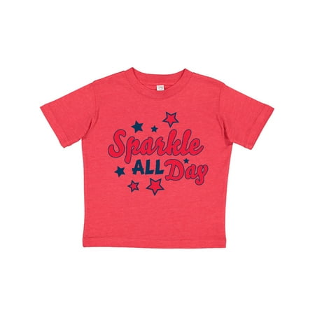 

Inktastic Sparkle All Day with Stars Gift Toddler Boy or Toddler Girl T-Shirt