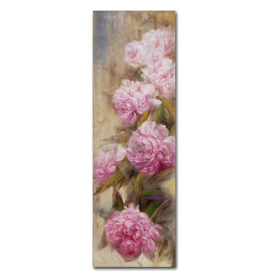 Li Bo 'Peonies II' Canvas Art
