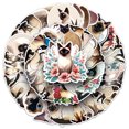thumbnail image 1 of Pegatinas de vinilo impermeables con diseño de gato siamés, diseño de grafiti, 50 unidades, 1 of 5