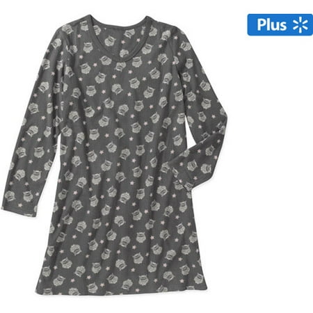 White Stag Women's Plus Fleece Sleep Shirt