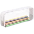 thumbnail image 1 of Estuche transparente para lápices, estuche de gran capacidad, bolsa de almacenamiento, soporte para bolígrafos de PVC transparente, estuche para lápices para suministros de oficina y escuela, bolsa, 1 of 6