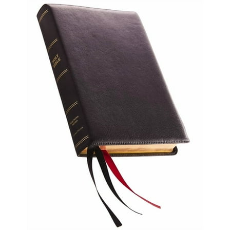 KJV, Reference Bible, Giant Print, Premium Leather, Black, Sterling Edition, Comfort Print (Large Print) (Hardcover)