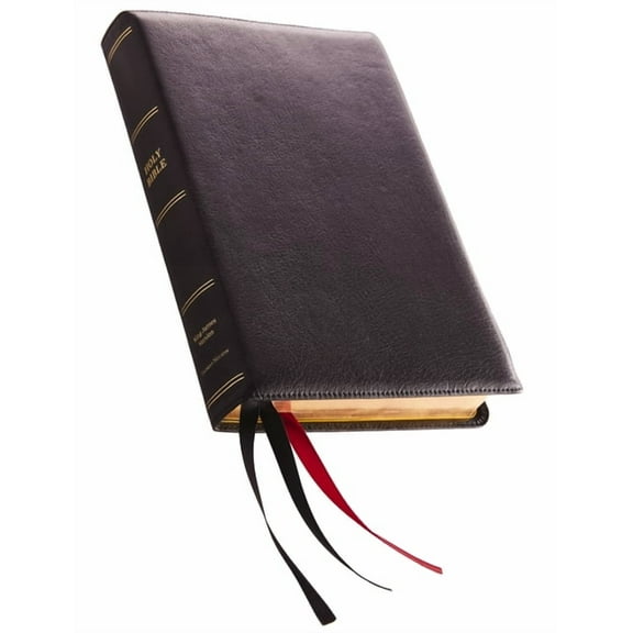 KJV, Reference Bible, Giant Print, Premium Leather, Black, Sterling Edition, Comfort Print (Large Print) (Hardcover)