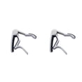 thumbnail image 1 of ZheElen 1Pcs Guitar Tuner Streamlined Aluminum Guitar String Clip Clamp with Stainless Steel Spring Silicone Handle silver 2Set, 1 of 6